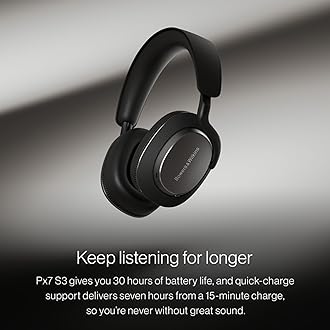 Bowers & Wilkins Px7 S3 Over-Ear Headphones - Anthracite Black