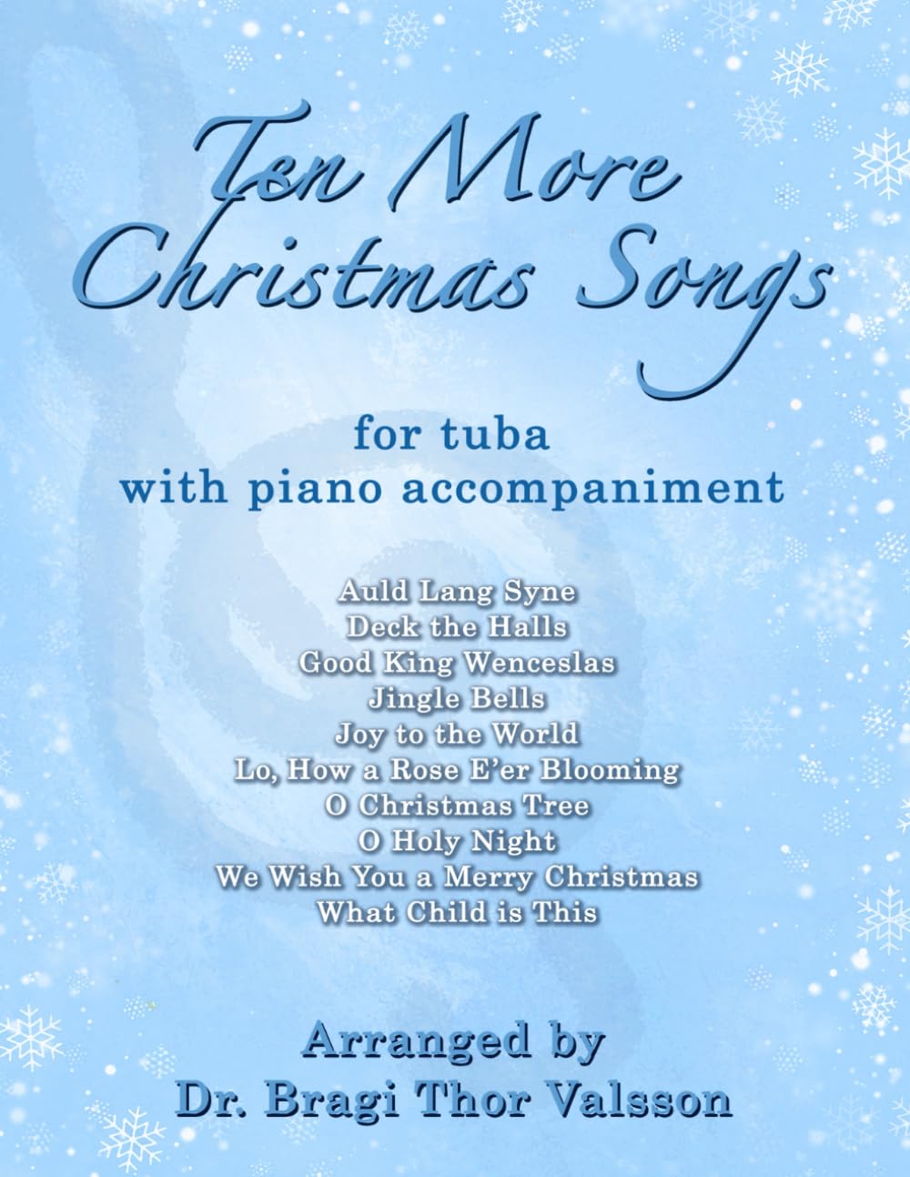 Recueil de morceaux de Noël pour tuba en partitions imprimées pour l'apprentissage musical