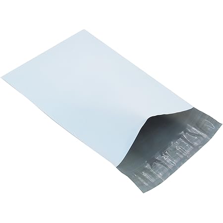 Buste Postali Bianche 3 MIL Buste Per Spedizioni In Plastica Autosigillanti 12x15,5 Pollici - Confezione Da 200 Pezzi, Spessore 3 MIL Buste Per Ecommerce Bianche