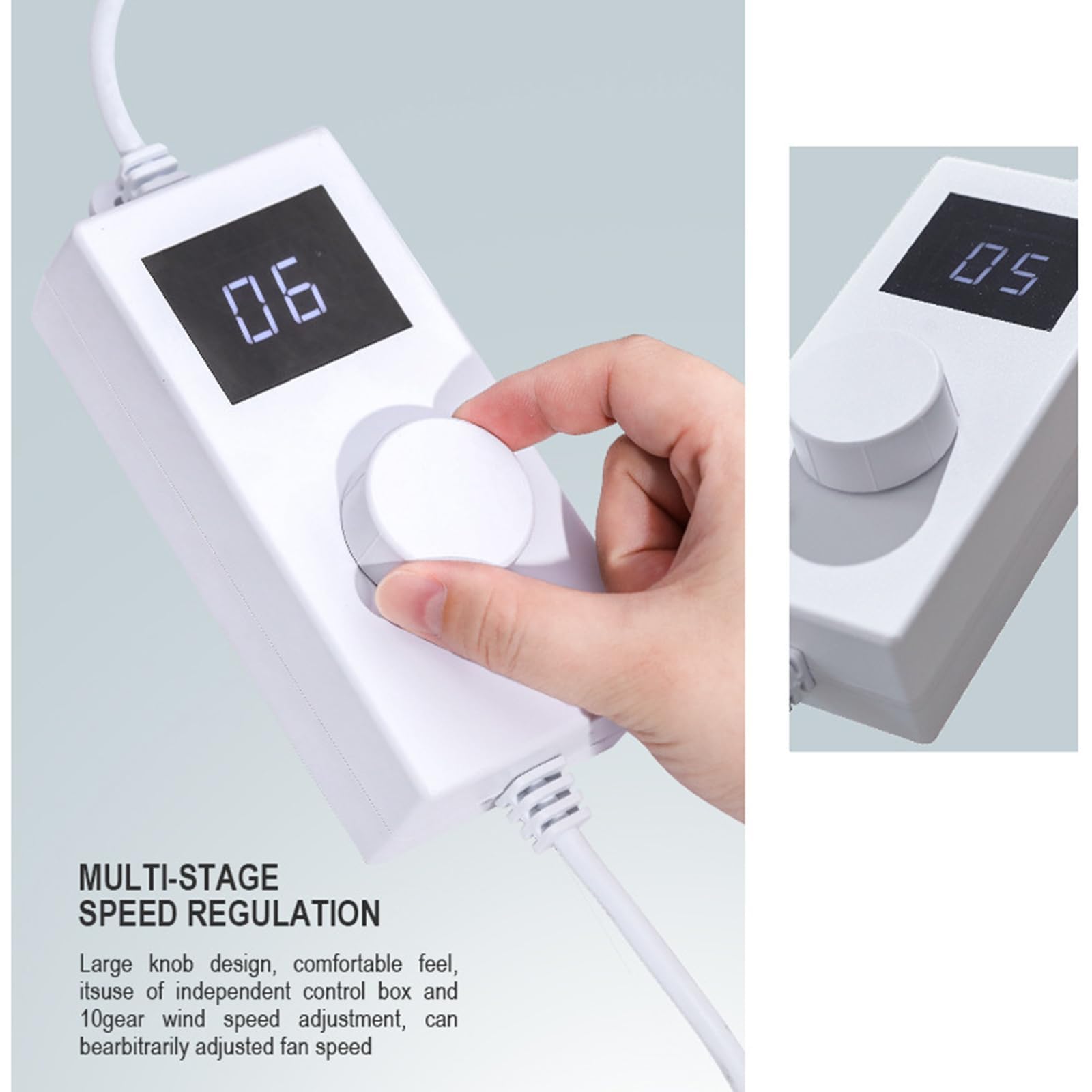 Kit de manucure Professionnel Home Essentials avec Ventilateur à Vitesse réglable, éclairage LED à intensité Variable et Support Flexible à col de cyg