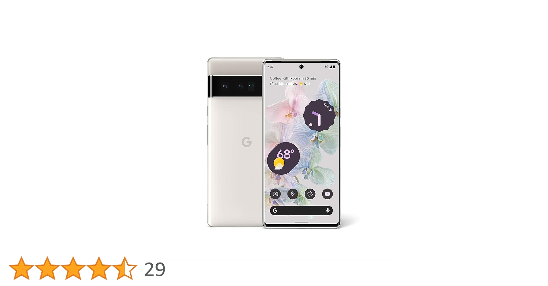 スマートフォン本体 Google Pixel - Google Pixel6 Pro 128GB Cloudy White Amazon.com: Google Pixel 6 Pro 5G, US Version, 128GB, Cloudy