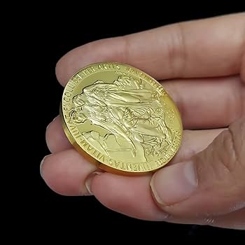 【新品】ノーベル物理学・化学賞 レプリカメダル　1:1復刻　専用ケーズ付き 新品】ノーベル物理学・化学賞 レプリカメダル 1:1復刻 専用