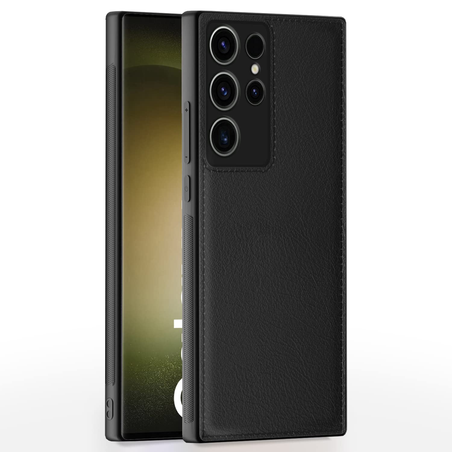 Pikkme Samsung Galaxy S23 Ultra 5G Back Cover | Flexible Pu Leather | Full Camera Protection | Raised Edges | Super Soft-Touch | Bumper Case for Samsung Galaxy S23 Ultra 5G (Black) (B0C43KZ176) Amazon Price History, Amazon Price Tracker