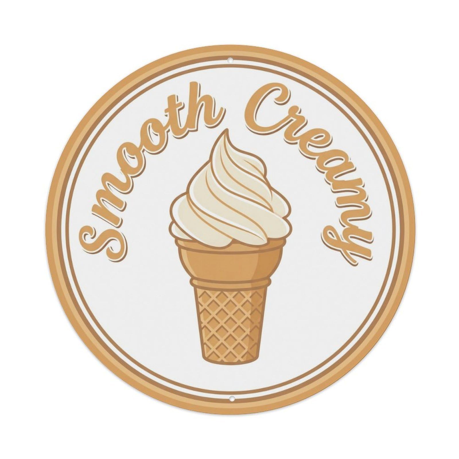 Smooth Creamy Bakery Decor Metal Tin Sign