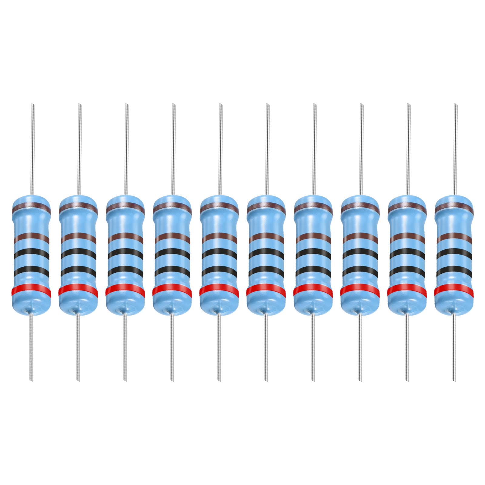 50 Resistenze Metalliche 1/4W 110 Ohm - Precisione 1% Per Circuiti Elettronici - Foto 10