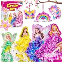 Eichhoo DIY Poke Art Flowers Craft Kit for Girls, Kids Arts and Crafts Gift for Ages 4-12