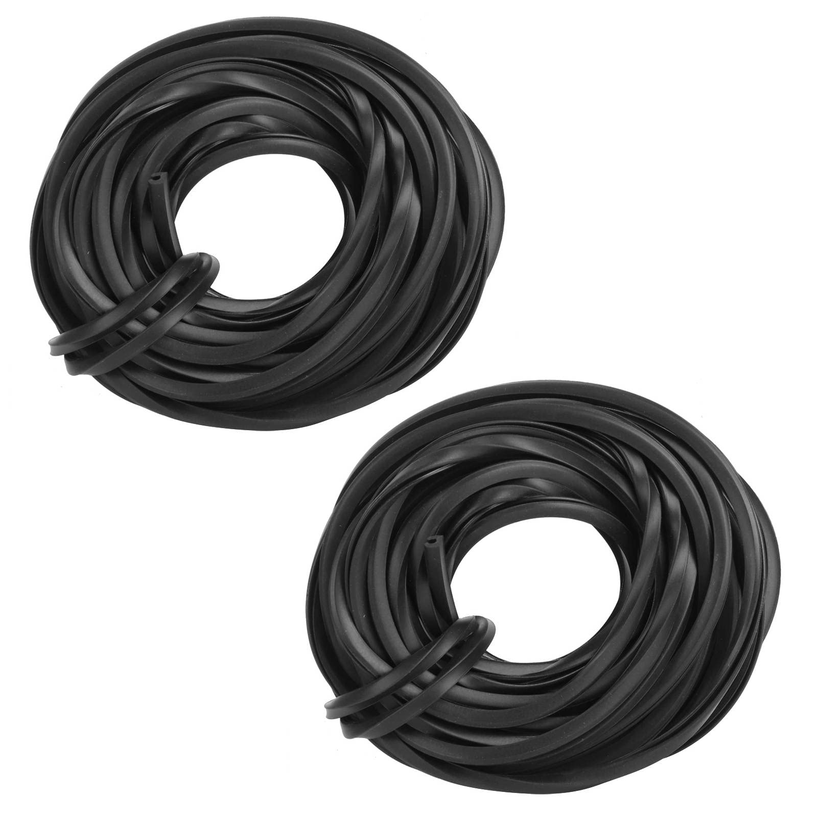 Lot de 2 Bandes en Caoutchouc Noir pour Serre - Joint d'Étanchéité de Porte et Fenêtre, Accessoires de Serre Sans Cadre, 10 m Chacun