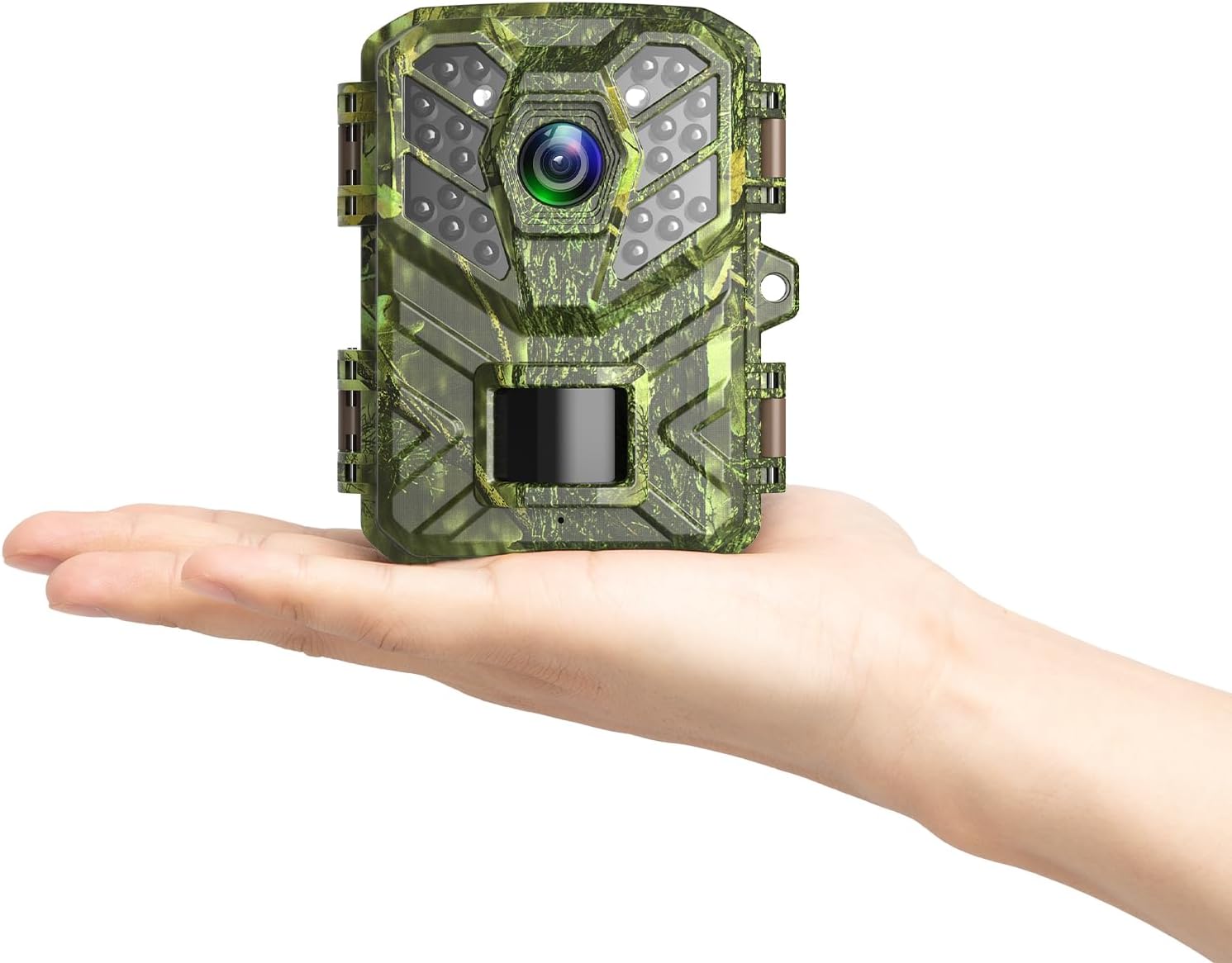 Trail Camera, 1080P 24MP Mini Game Cameras with Night Vision Motion Activated Waterproof IP66 Trail Cam with 0.2s Trigger Speed 65FT Distance, Deer Camera for Outdoor Wildlife Monitoring
