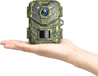 Trail Camera, 1080P 24MP Mini Game Cameras with Night Vision Motion Activated Waterproof IP66 Trail Cam with 0.2s Trigger Speed 65FT Distance, Deer Camera for Outdoor Wildlife Monitoring - Coolifepro