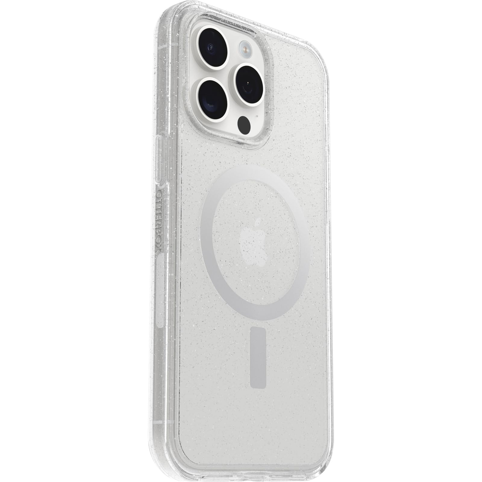OtterBox Cover per iPhone 15 Pro Max Symmetry Clear per MagSafe,resistente a shock e cadute ;sottile,testata 3x norme MIL-STD 810G, Stardust