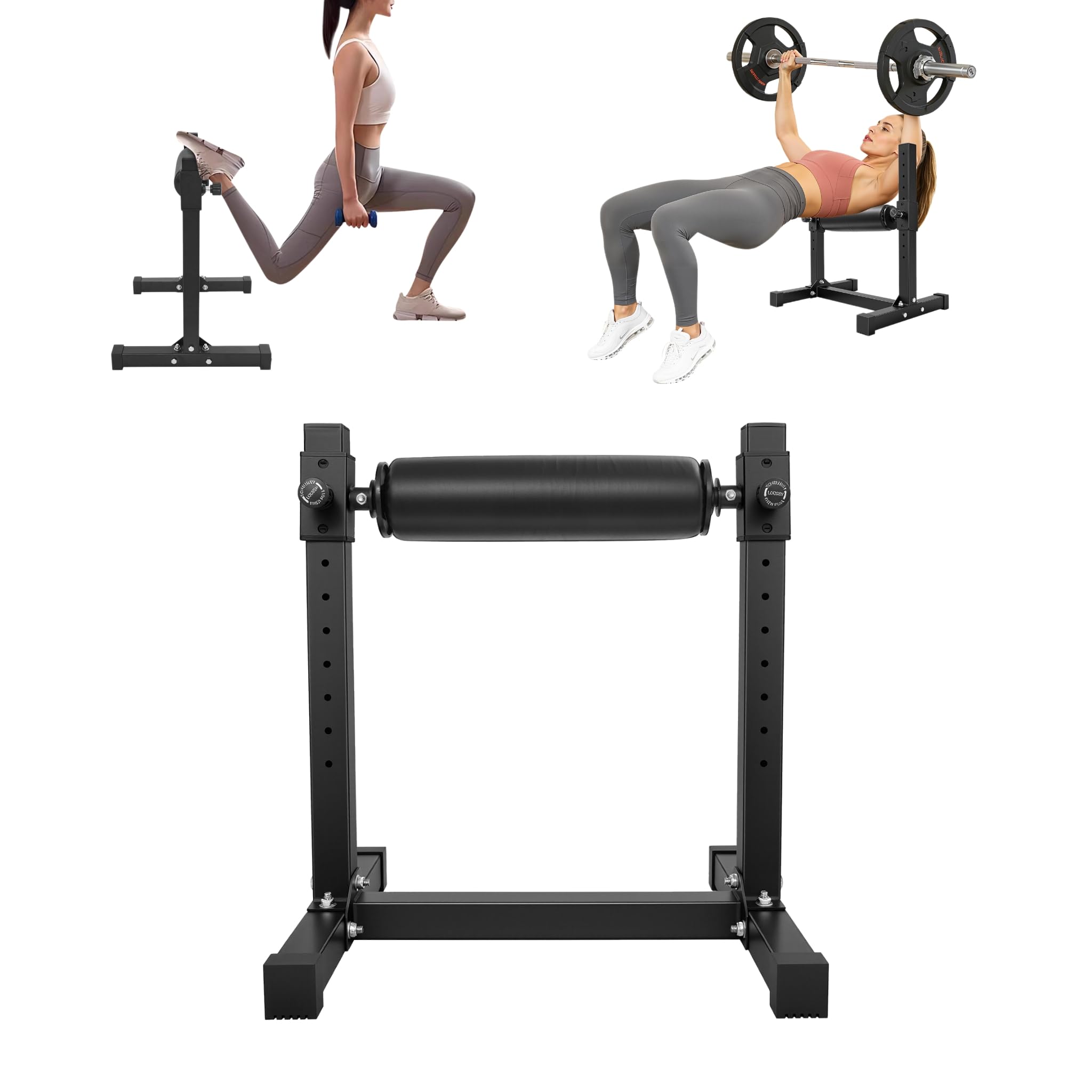 Squat Rack, Split Squat Stand Singolo Leg Squat Roller, supporto per squat per le palestre a casa, 9 livelli regolabili in altezza, portata massima 200 kg
