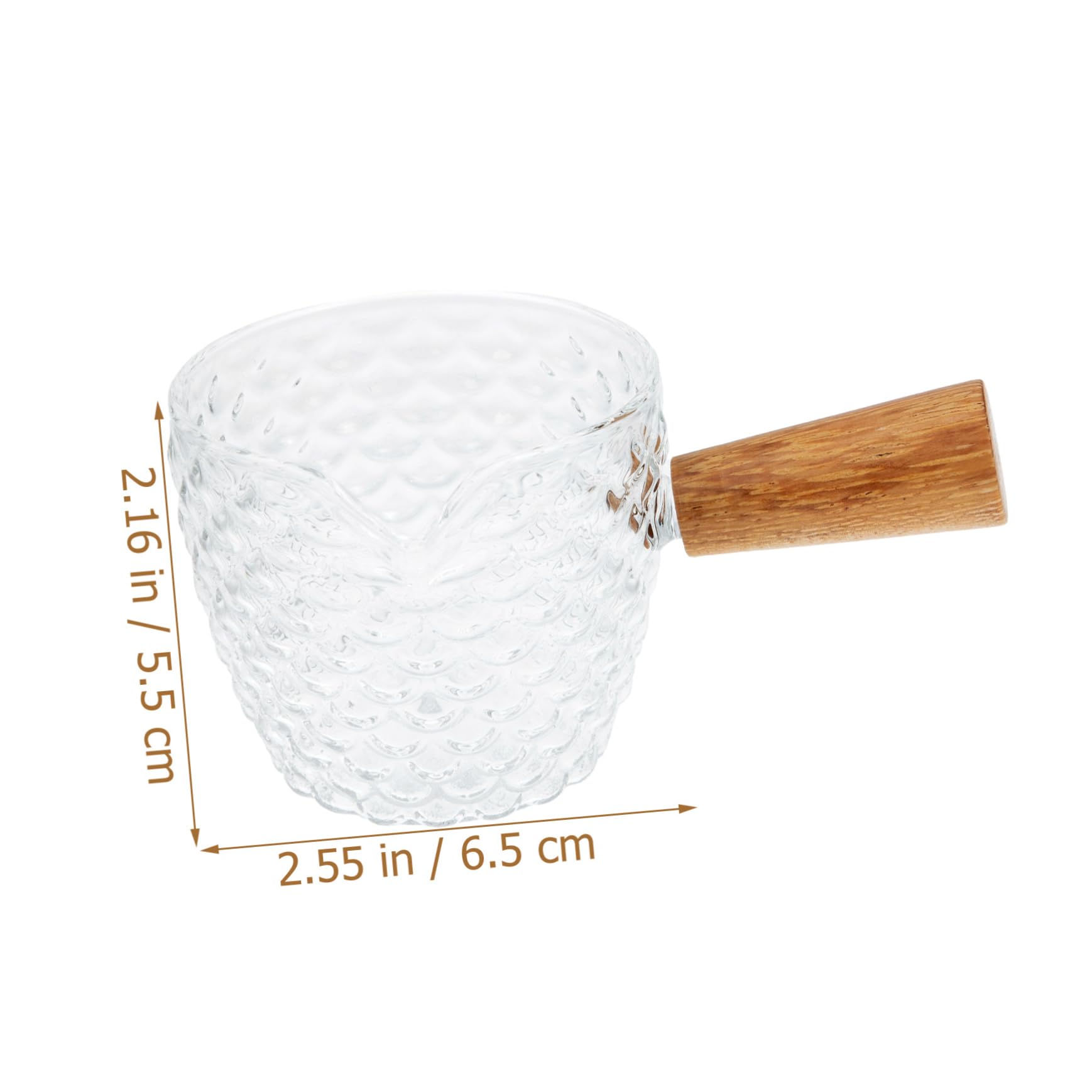 ULTECHNOVO Bar Accessory Glass Milk Pitcher Espresso Shot Glass Syrup Pitcher for Coffee Lovers