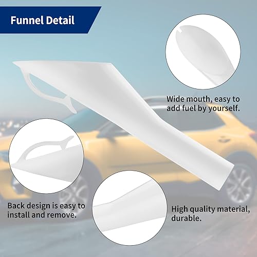 Miniatura 3 de Embudo de llenado de combustible para Ford Focus F150 Mercury Lincoln, pieza de repuesto # 8U5Z-17B068-B 8U5A-17B068-AD Funda de cuello de tubo de