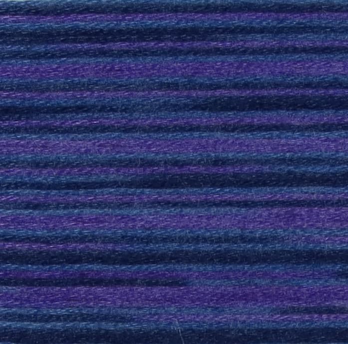 Image of KCS Big skeins of 25 Meters Size 25 Color Variegated Cross Stitch Stranded Threads,6 skeins,4240