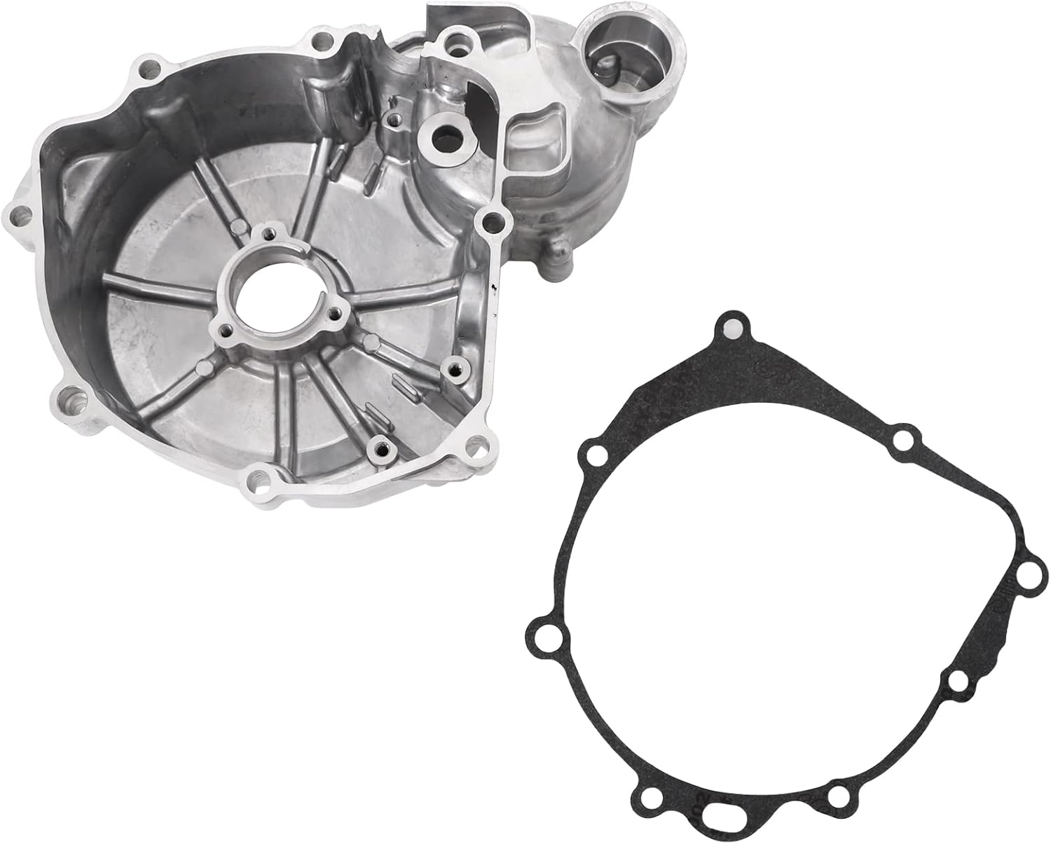 Left Side Engine Stator Magneto Cover Case w/Gask Compatible with Suzuki DRZ400 E S SM 2002-2020 11483-29F00 11351-29F60