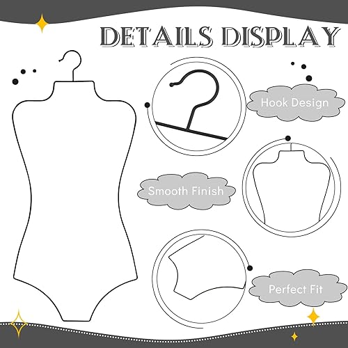 Miniatura 10 de Colgador de bikini con forma de cuerpo ganchos de metal para lencería para traje de baño colgador de traje de baño colgador de bikini para ropa de