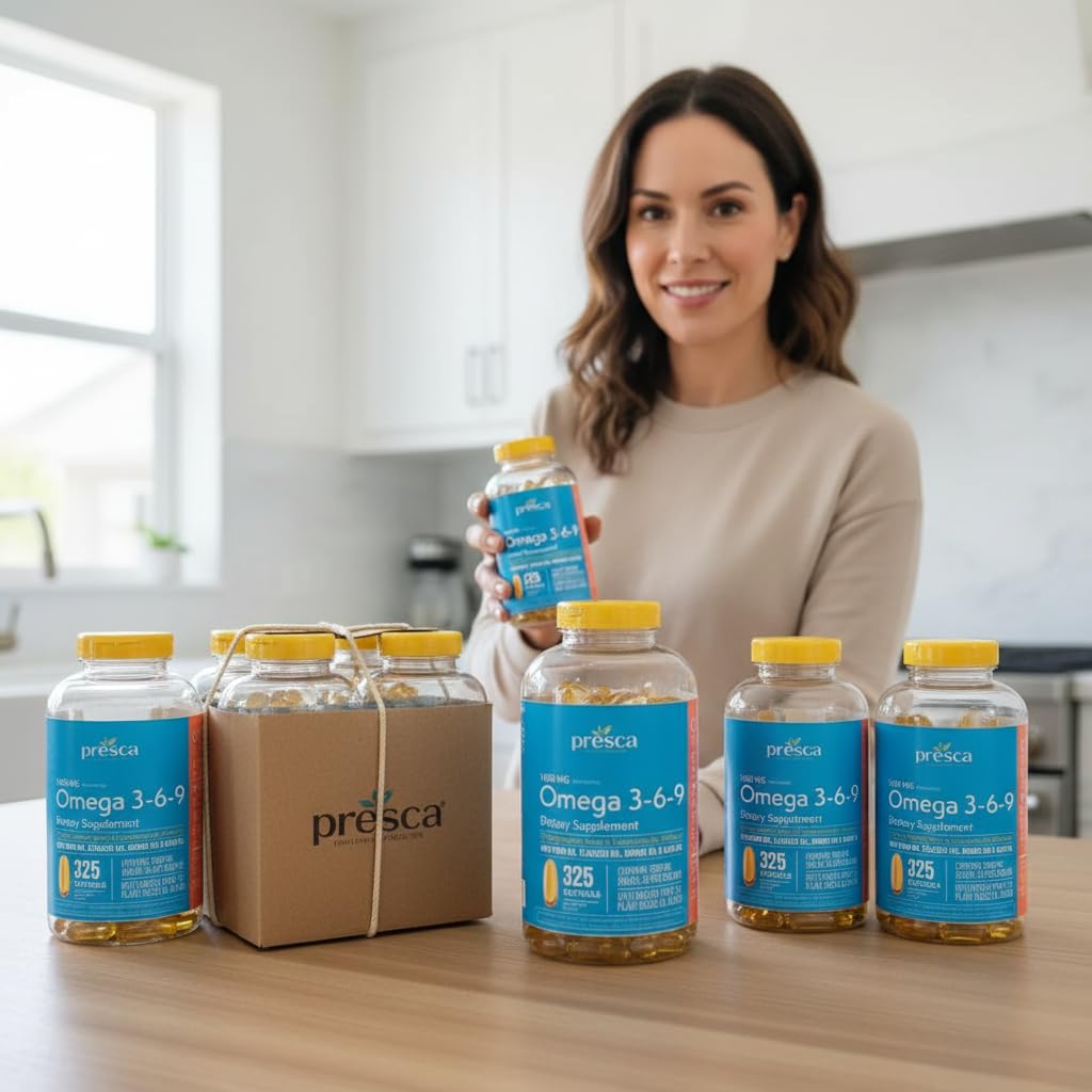 Omega 3-6-9 Dietary Supplement (325 ct.) - Promote Visual Function and Eye Health - Support Heart, Cardiovascular Health, Healthy Skin, Hair and Overall Health (Omega 3-6-9)