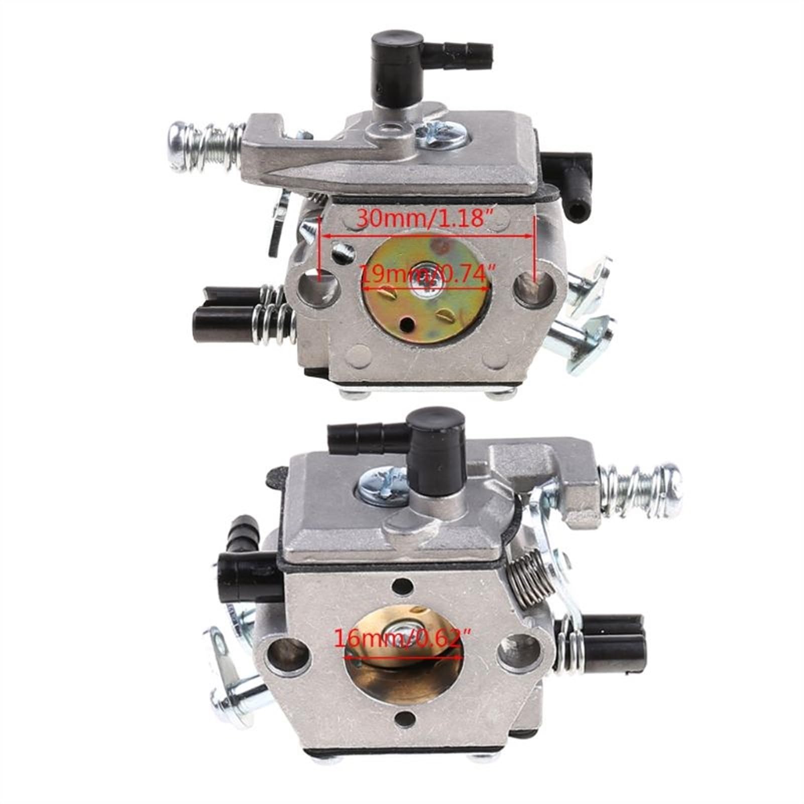 Carburador de motosierra 4500 5200 5800 Carb 2 tiempos para motor 45cc 52cc 58cc cortasetos gasolina cortadores setos carburante