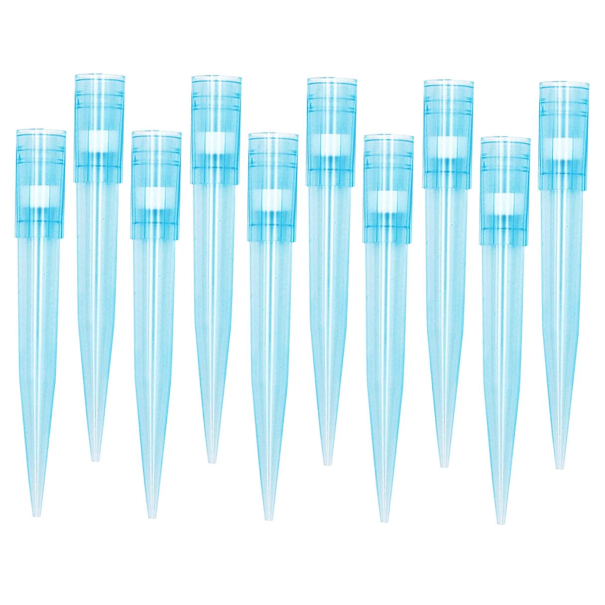 500pcs 1ml Plastic Pipettor Tips with Filter Disposable Laboratory Pipette Tips for Liquid Handling Universal Pipette Pack for Scientific Experiments