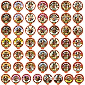 Crazy Cups Flavored Decaf Coffee Pods, Variety Flavored Coffee, (Including: Caramel Coconut, & More) Hot or Iced Coffee…