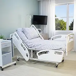 Cama Hospitalar Motorizada Com Colchão D33 9 Movimentos Para Idosos Conforto e Segurança Elétrica