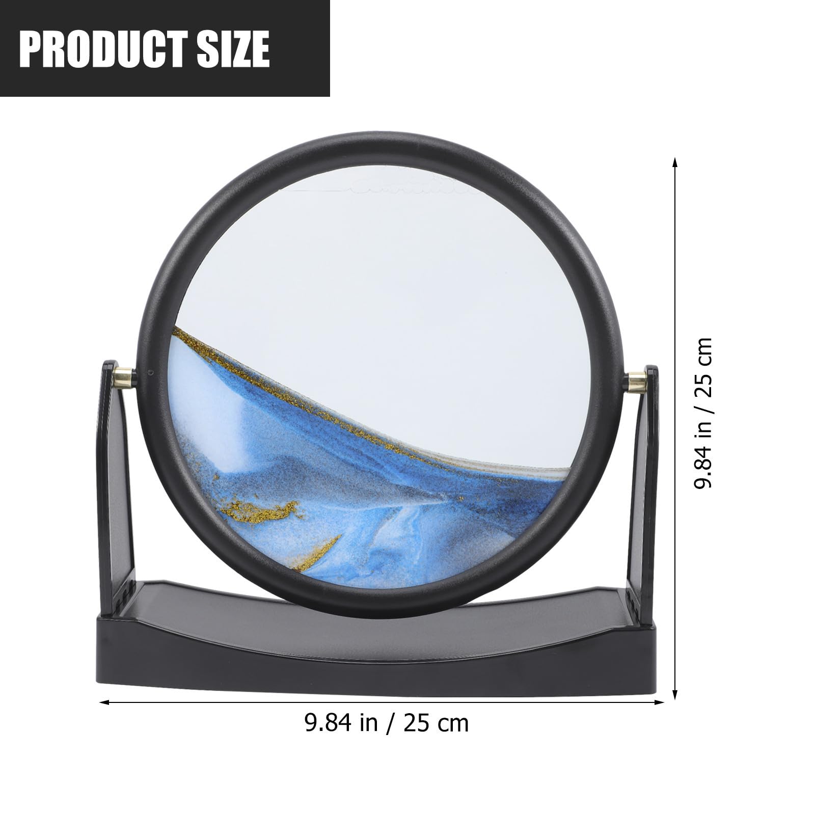 Reloj de Arena Decorativo de Vidrio Templado Abs para Oficina y Salón