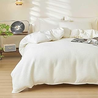 Cotton Queen Waffle Weave Cotton Duvet Cover