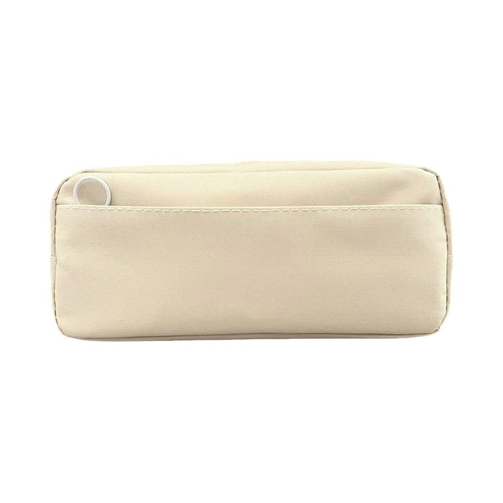ARUNASC pencil cases Double Layer Big Capacity Pencil Case Blank Simple Pen Pouch with Zipper, for Adult Students Officers small(Nero)