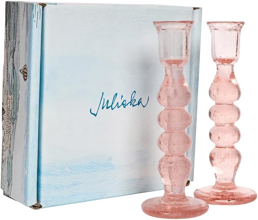 Juliska Provence 7" Candlestick Set/2 - Blush