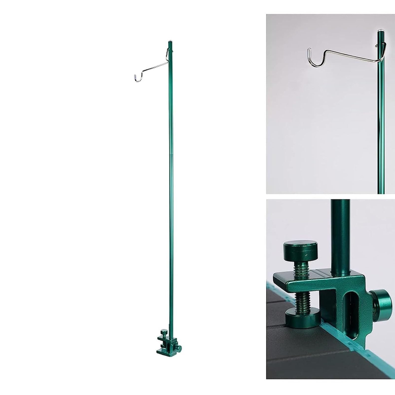 Supporto per infusione pieghevole Medical Liquid Hook Rack in alluminio per casa/ospedale/clinica, supporto portatile per infusione con pratica confezione (verde scuro)
