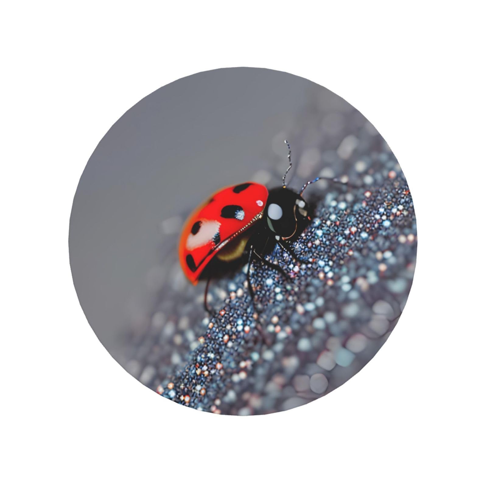 Ladybugs Pattern Infinite Speckled Print Refrigerator Magnet,Magnets For Refrigerator Decoration, Kitchen, Office, Wall