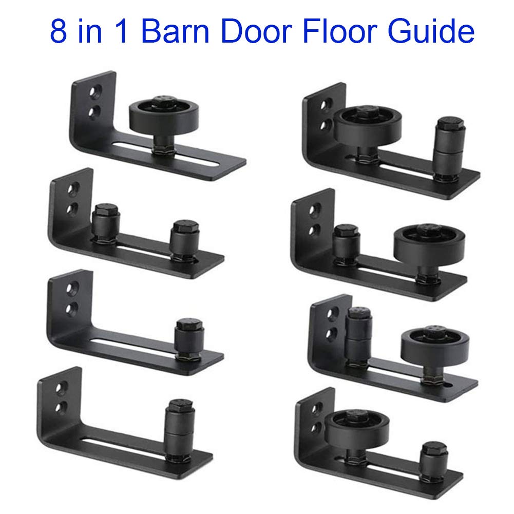 Zhongtou Sliding Door Guide Barn Door Floor Guide Stay Roller with 8 Different Setups Adjustable