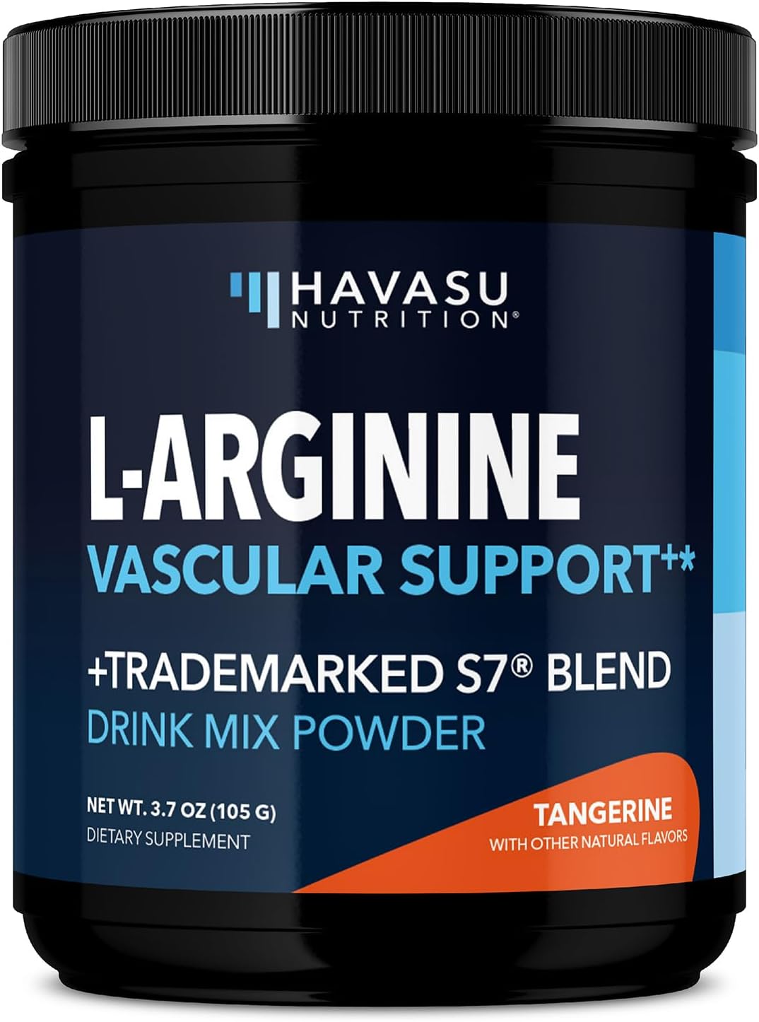 L-Arginine Powder - Nitric Oxide Supplement for Men and Women with L-Citrulline and Beet Root - Pre and Post Workout Support for Endurance and Recovery - Tangerine Flavor, 1 Month Supply (30 Scoops)