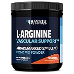 L-Arginine Powder - Nitric Oxide Supplement for Men and Women with L-Citrulline and Beet Root - Pre and Post Workout Support for Endurance and Recovery - Tangerine Flavor, 1 Month Supply (30 Scoops)