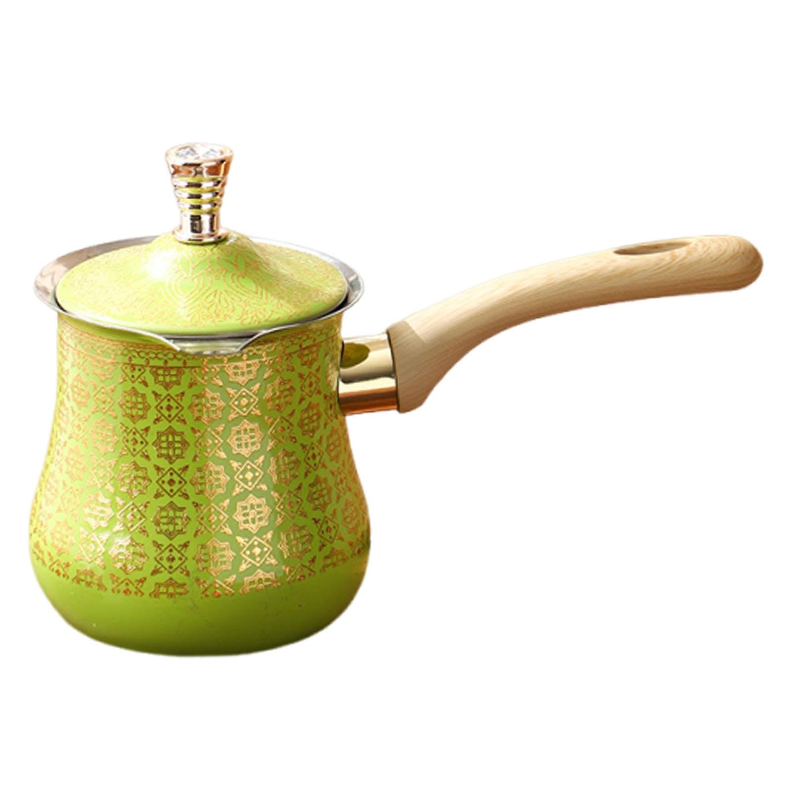 Cafetera, Fácil de Usar, para Cocinas de Inducción, de Acero Inoxidable Verde, Ideal para Camping, Cocina O Restaurante, tal como se describe, 900ml