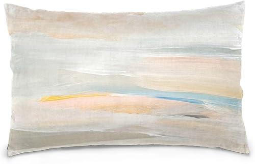 Arte abstracto pintura mini almohada fundas con cremallera 100 algodón cuerpo almohada caso