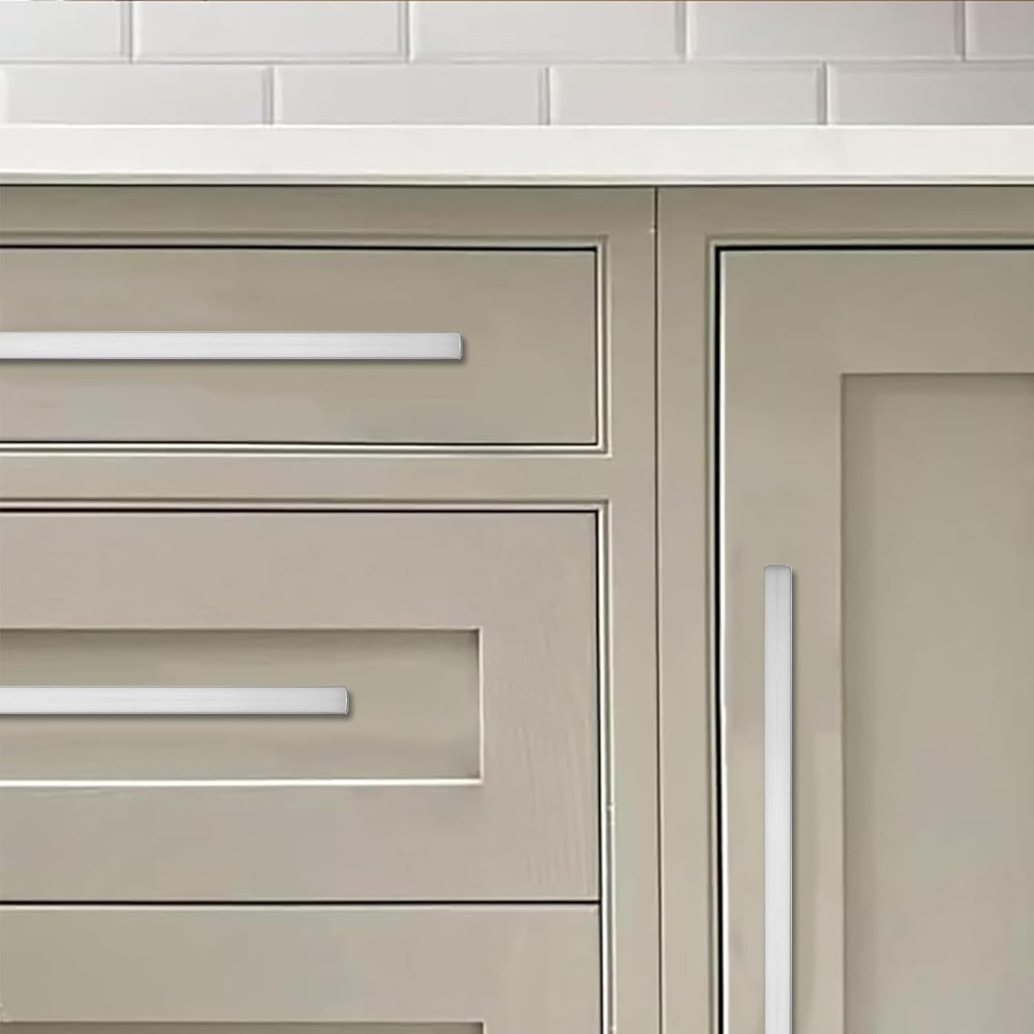 KHTUMEWARE-207 Brushed Nickel Appliance Pulls CTC 12 in (305 mm) in Brushed Nickel — KHTUMEWARE