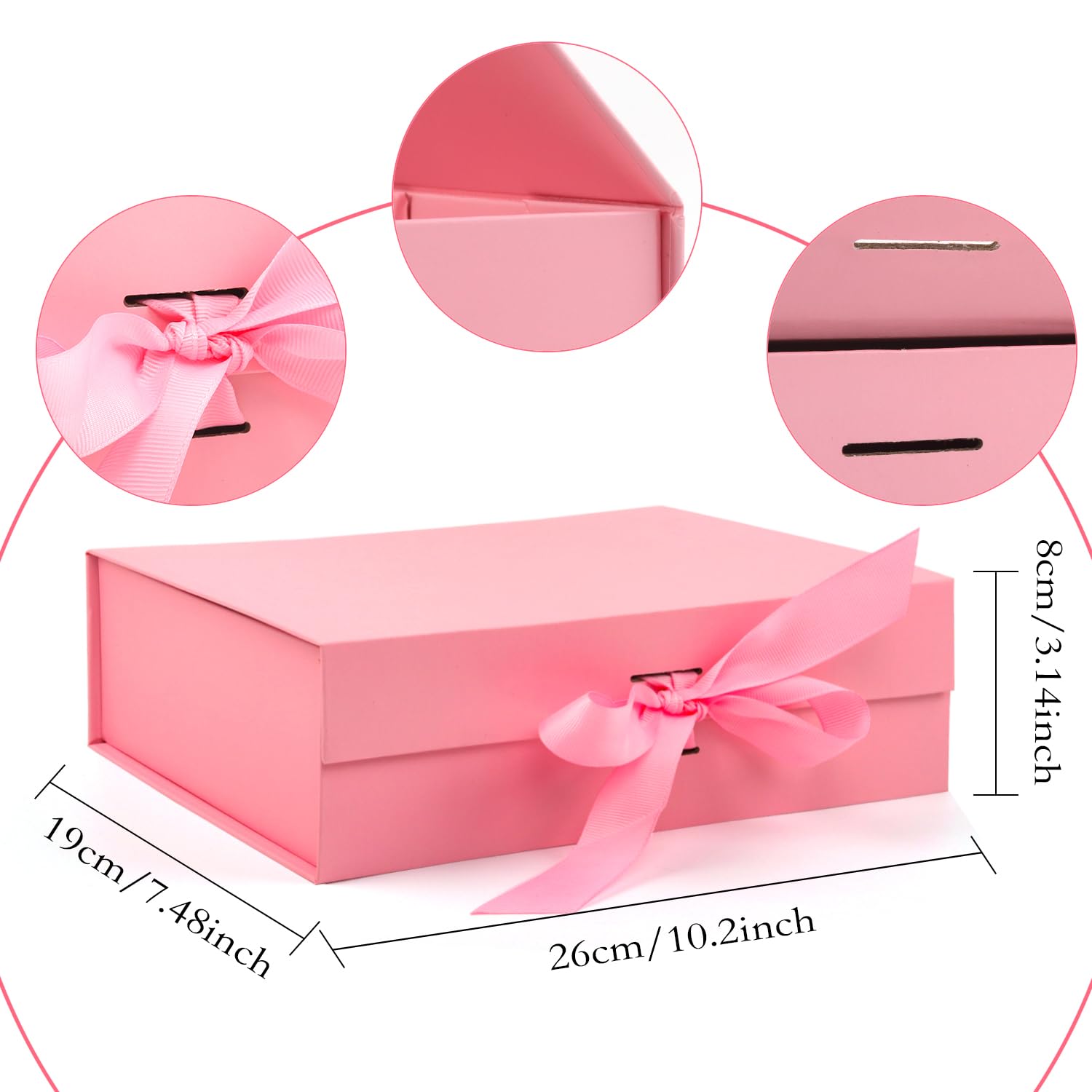 Amazon.com: Large Gift Box, 5-Pack Magnetic Lid Gift Box