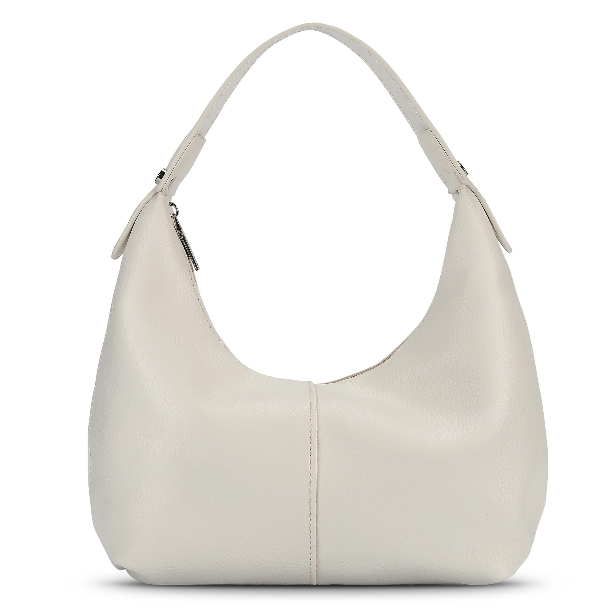 Beejirm Y2K Purse Crescent Bag, Vegan Leather Shoulder Bags, Hobo Handbags for Women, Small Clutch Purse Shoulder Handbags Tote Bag, White