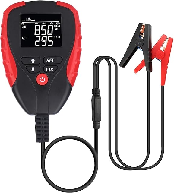 ULTRATOOL 12V Car Battery Tester Digital Analyzer with CCA Mode Automotive/Car/Boat/Motorcycle Battery Load Tester and Analyzer of Battery Life
