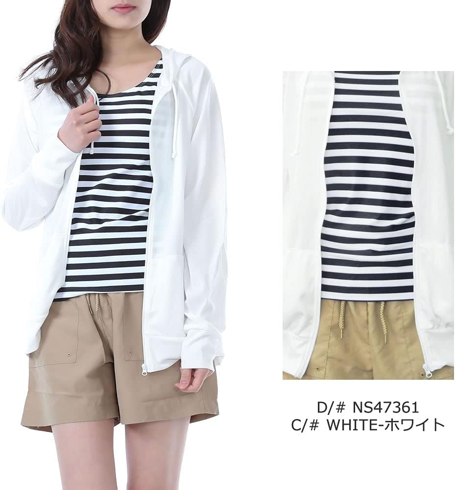 [AQUAFAIRY アクアフェアリー] 水着 レディース 体型カバー タンキニ セパレート UPF 50+ UV 長袖ラッシュガード パーカー ショートパンツ 4点セット