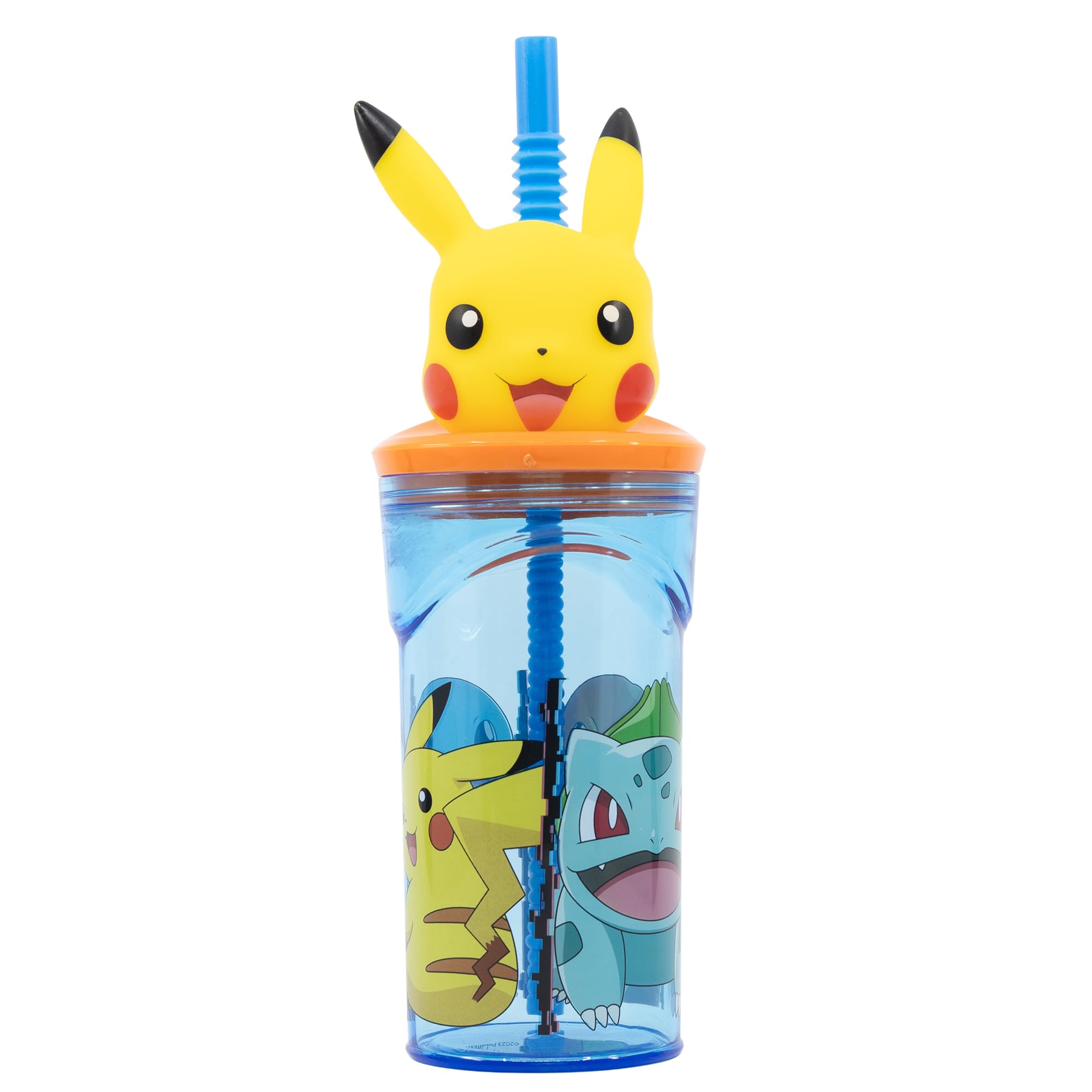 Reusable BPA-Free Kids’ Plastic Cup 430 ML with 3D Figure ON LID | Pokemon Distortion