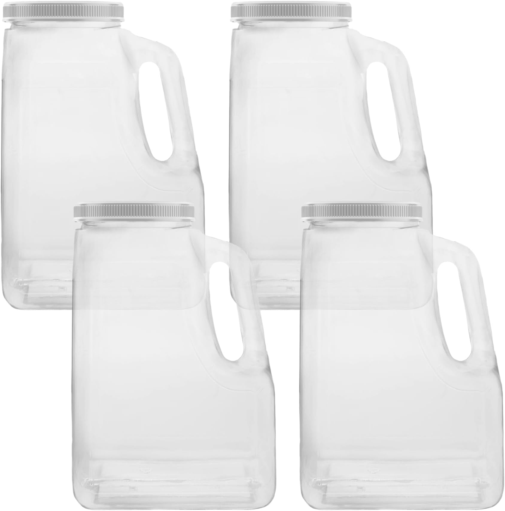 Mountain West, Oblong 1.25 Gallon Jars (4 Pack) | For storage, organization, and easy access