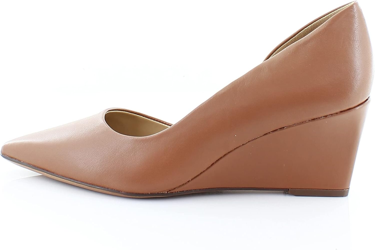 Naturalizer Women's Demie Wedge Pump English Tea Brown Leather 8 M
