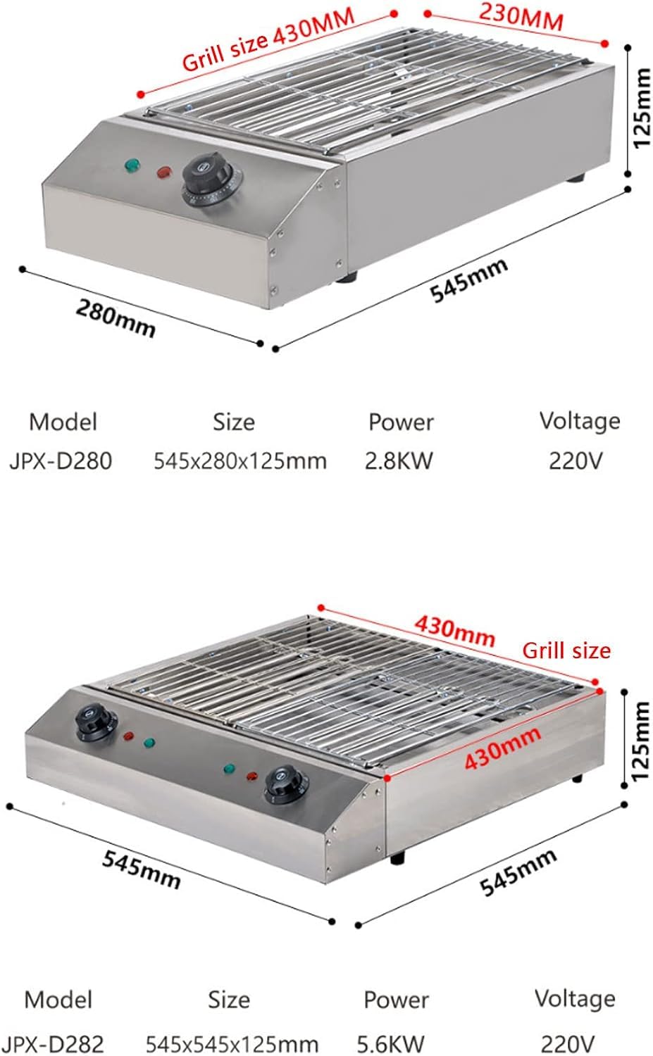 LYDZUSDP Electric Table Top Griddle-Portable Smokeless BBQ Grill with Temperature Control-Indoor Cooking Grill for Kebabs and More (A)