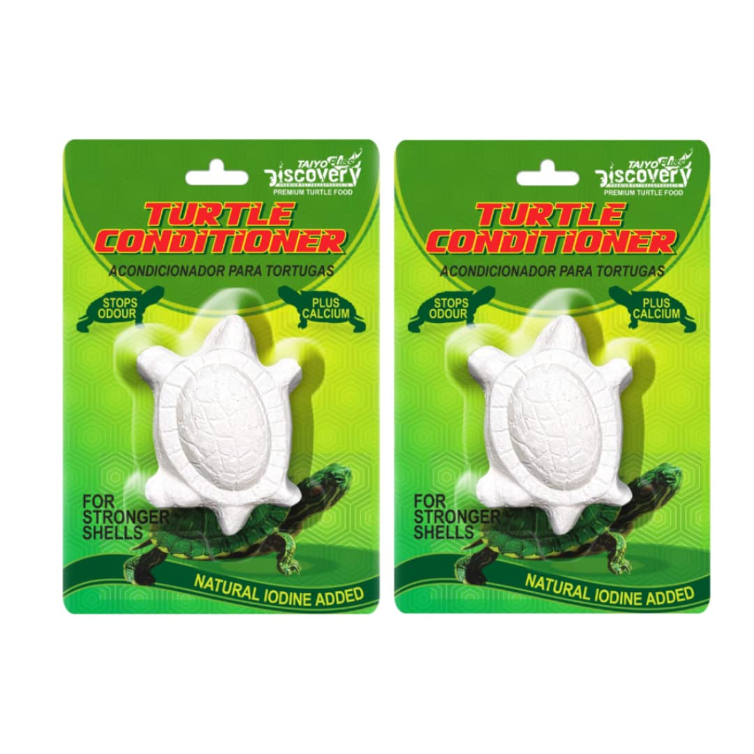 Taiyo Pluss Discovery® Slow Release Turtle Conditioner - Pack of 3 |Prevents Shell Softening and Bacterial Infections and Removes Ammonia, Chlorine & Chloramines | Natural Iodine Added.