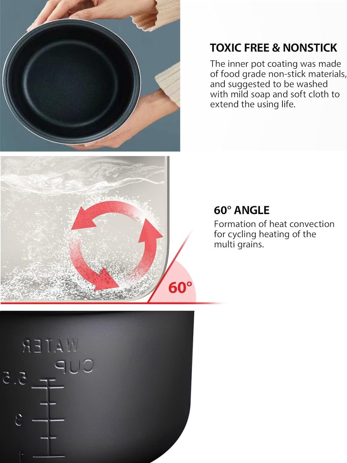 Amazon.com: Ingpro Original Rice Cooker Inner Pot Non-Stick Inner