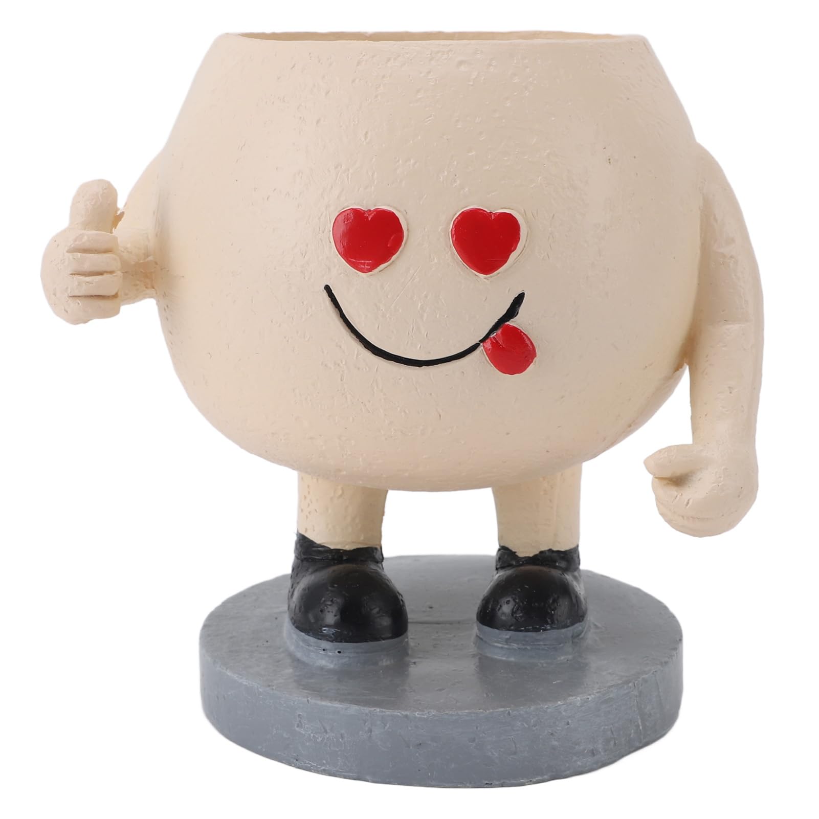Vermeyen Blumentopf Mit Smiley-Gesicht – Sukkulententopf Mit Ablaufloch, Für Innen & Außen, Süßes Geschenk