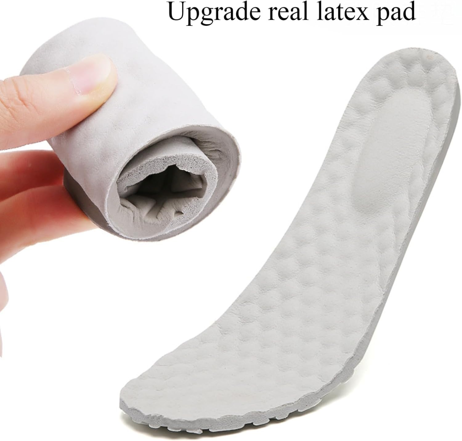 Myallfeet Ladies Air Cushion Slip On Nurse Shoes-Casual Leather Comfort Air Cushion Low Heel Loafers Lightweight Non-Slip Moccasin Walking Shoes (White,6) - Image 4