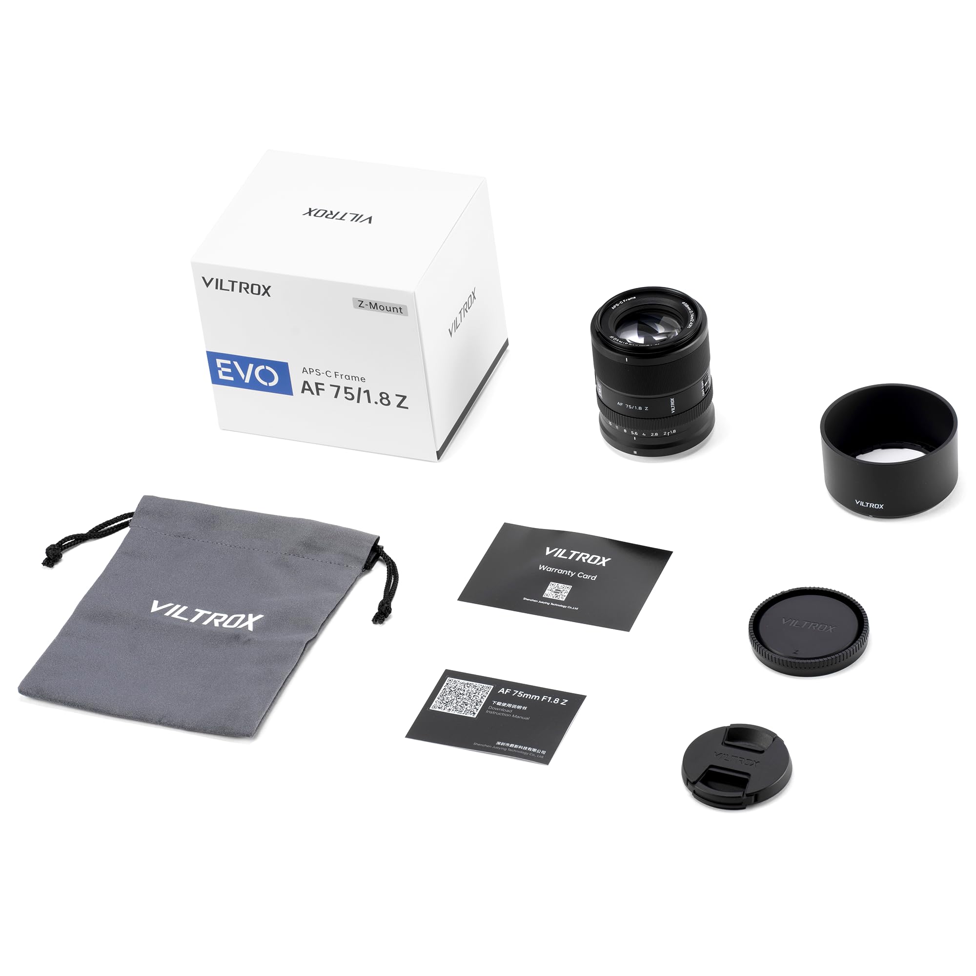 Amazon.co.jp: VILTROX AF 75mm f1.8 Z EVO Nikon Zマウント用 APS-C